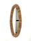 Mid-Century Bamboo and Rattan Oval Wall Mirror, Italy, 1960s, Image 8
