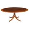 Vintage Oval Mahogany Dining Table attributed to William Tillman, 20th Century, 1980s 1