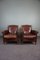 Vintage Sheep Leather Armchairs, Set of 2, Image 1