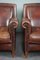 Vintage Sheep Leather Armchairs, Set of 2 6