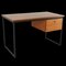 Wood Desk with Metal Frame, Image 1