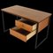 Wood Desk with Metal Frame, Image 11