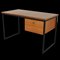 Wood Desk with Metal Frame, Image 14