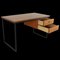 Holz Schreibtisch mit Metallrahmen 15