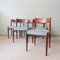 Tavolo da pranzo in legno e sedie attribuiti ad Arne Vodder per Sibast, Danimarca, anni '60, set di 7, Immagine 12