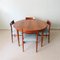 Tavolo da pranzo in legno e sedie attribuiti ad Arne Vodder per Sibast, Danimarca, anni '60, set di 7, Immagine 3