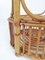 Vintage Italian Bamboo and Rattan Bar Basket, Italy, 1960s 9