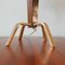 Danish Wood and Brass Tripod Table Lamp, 1950s, Image 11