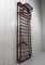 Wall Coat Rack in Rattan & Leather, 1960s 3