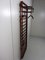 Wall Coat Rack in Rattan & Leather, 1960s 4