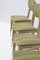 Vintage Esszimmerstühle aus Holz & Stoff von Melchiorre Bega, 1950er, 4er Set 4