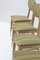 Vintage Wood & Fabric Dining Chairs by Melchiorre Bega, 1950s, Set of 4 4