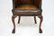 Antique Mahogany & Leather Armchair, 1890s 5
