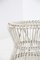 Vintage White Wicker Pouf in the style of Fané, 1920s, Image 4