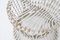 Vintage White Wicker Pouf in the style of Fané, 1920s, Image 2