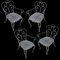 Spanish Wrought Iron Patio Chairs, 1950s, Set of 4 2