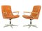 Orange-Braune Gentilina Sessel von André Vandenbeuck für Strässle, 1960er, 2er Set 1