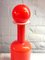 Large Red Glass Bottle Vase with Ball by Otto Brauer for Holmegaard, 1960s, Image 3