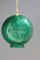 Lámpara colgante Bubble de cristal de Murano atribuida a Venini, años 50, Imagen 4