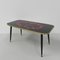 Table Basse Vintage avec Plateau en Verre et Pieds en Angle, 1950s 8