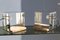 Minimalist Cube Table Lamps in Brass, Steel & Marble, Italy, 1970s, Set of 2 1