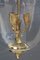 Italian Lantern anging Light in Brass and Murano Glass, 1940s 5