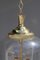 Lampe Lanterne en Laiton et Verre de Murano, Italie, 1940s 6