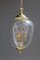 Italian Lantern anging Light in Brass and Murano Glass, 1940s, Image 9