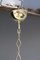 Lámpara colgante italiana de latón y cristal de Murano, años 40, Imagen 7