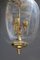 Italian Lantern anging Light in Brass and Murano Glass, 1940s, Image 4