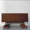 Credenza vintage con 3 ante e 5 cassetti, anni '50, Immagine 27