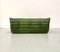 Vintage French Green Leather Togo Sofa by Michel Ducaroy for Ligne Roset, 1970s 9