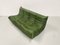 Vintage French Green Leather Togo Sofa by Michel Ducaroy for Ligne Roset, 1970s 3