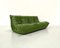 Vintage French Green Leather Togo Sofa by Michel Ducaroy for Ligne Roset, 1970s 8