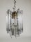 Murano Pendant Light in the Style of Venini with Trihedron Glass, Italy, 1970s 3