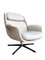 Poltrona girevole B-7041 Mid-Century in lino beige, anni '70, Immagine 8