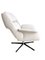 Poltrona girevole B-7041 Mid-Century in lino beige, anni '70, Immagine 2