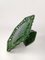 Vintage Cake Stand in Glazed Ceramic with Woven Green Trivet, 1940s 8