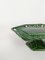 Vintage Cake Stand in Glazed Ceramic with Woven Green Trivet, 1940s 11