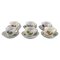 Hand-Painted Porcelain Coffee Cups with Saucers from Meissen, Set of 12 1