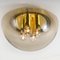 Brass and Glass Flush Mount in Mushroom Shape from Limburg, 1970s, Image 9