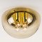 Brass and Glass Flush Mount in Mushroom Shape from Limburg, 1970s, Image 11