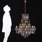 Glass Chandelier, Italy, 1980s, Image 2