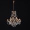 Glass Chandelier, Italy, 1980s, Image 1