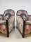 Art Deco Patterned Club Chairs, 1930s, Set of 2, Image 2