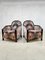 Art Deco Patterned Club Chairs, 1930s, Set of 2 1