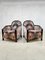 Gemusterte Art Deco Clubsessel, 1930er, 2er Set 1