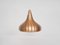 Vintage Copper Pendant Light, Denmark, 1960s, Image 1