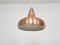 Lámpara colgante danesa vintage de cobre, años 60, Imagen 4