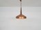 Sandinavian Modern Copper and Wood Pendant Light, 1960s 2